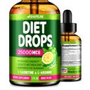 Appetite Suppressant Diet Drops – Liquid Fat Burner with L-Carnitine & Green Tea – Metabolism Booster for Weight Loss – Daily Fast Absorption Supplement with Garcinia Cambogia – 1 Fl Oz