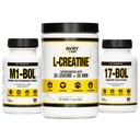 Avry Labs Triple Stack, M1-BOL and L-CREATINE - Extreme Anabolic Supplements for Muscle Growth, Recovery and Endurance