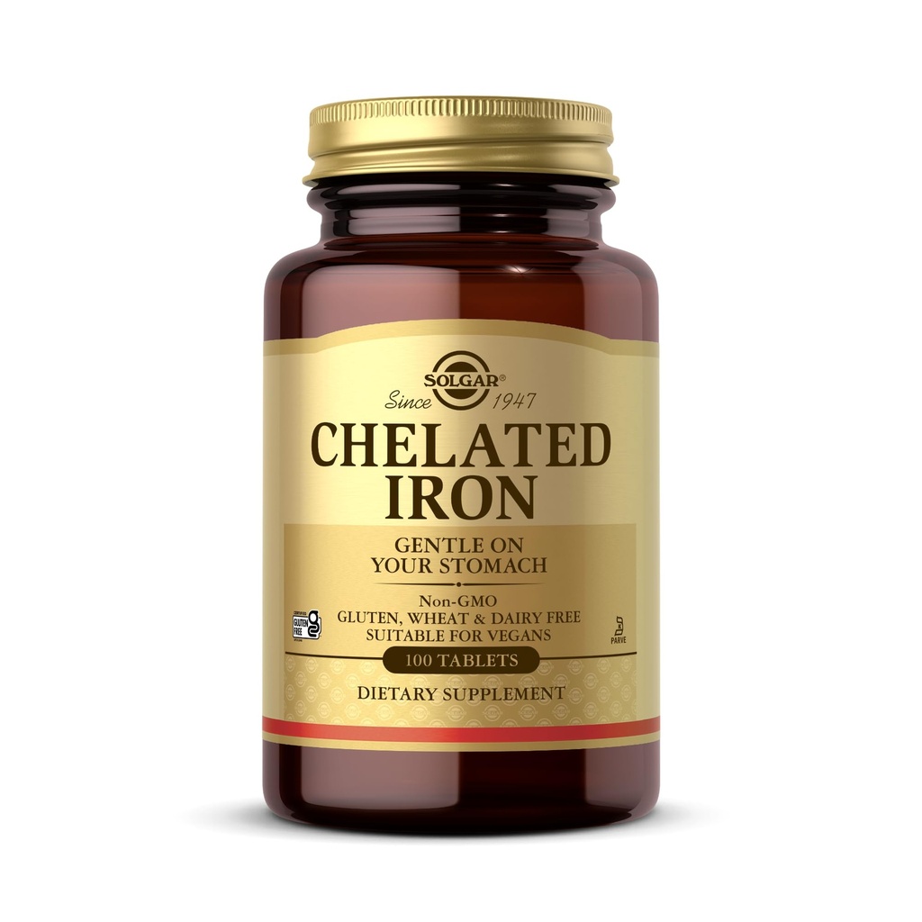 Chelated Iron Solgar 100 Tabs