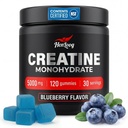 Creatine Monohydrate Gummies for Women & Men, 5000mg per Serving - Sugar Free Vegan Pre-Workout Gummies for Muscle Strength & Recovery, 120 Count, Blueberry Flavor