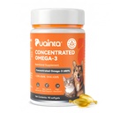 PUAINTA Omega 3 Fish Oil for Dogs & Cats, 80% EPA DHA, Skin & Coat, Itch & Shedding Support, Joint & Immune Health, Wild Icelandic Fish & Krill Oil Softgels (90 Count)
