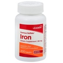 Leader Ferrous Sulfate 65Mg Tablets 200Ct (Pack of 1)