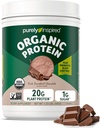 Kişilər və Qadınlar üçün Safly Inspired Bitki-based Protein Toz, Rich Decadent Chocolate (16 Xidmət) - Vegan & Organic - Smoothies & Shakes üçün Pea Protein Toz 20g - Sütsuz, və Gluten-Free