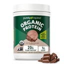 Purely Inspired Plant-Based Protein Powder for Men & Women, Rich Decadent Chocolate (16 Servings) - Vegan & Organic - 20g of Pea Protein Powder for Smoothies & Shakes - Dairy-Free, & Gluten-Free