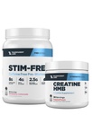 Transparent Labs Stim-Free Pre-Workout (30 Servings, Strawberry Lemonade) & Creatine HMB (30 Servings, Tropical Punch)