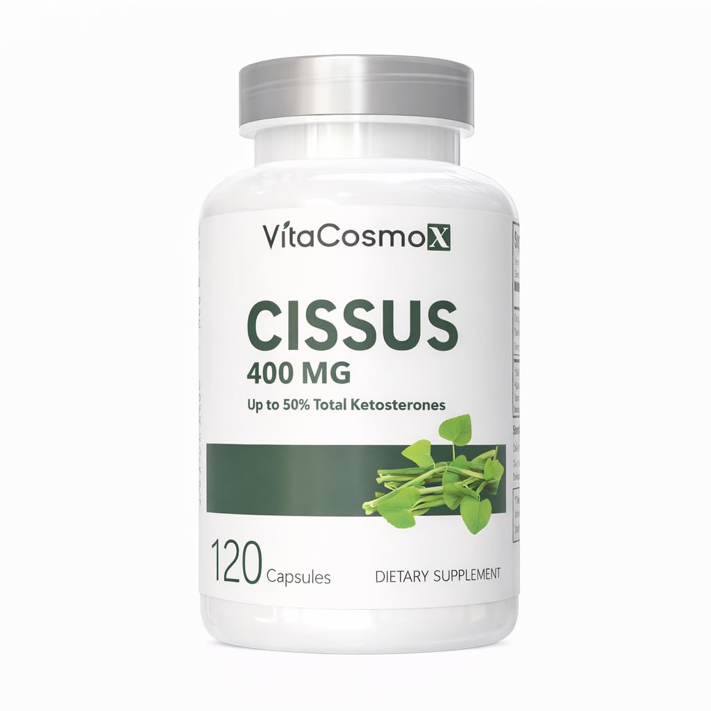 Cissus Quadrangularis Extract, 400 mg per Serving 120 Veggie Capsules 100% Vegetarian, Non-GMO & Gluten Free