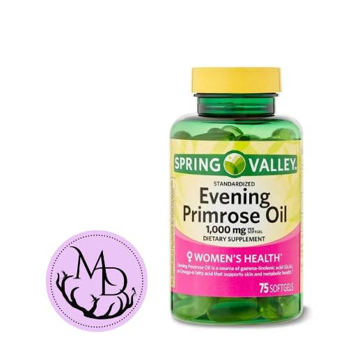 Generic Spring Valley Women's Health Evening Primrose Oil Softgels, 1000mg, 75 Count+ DRI Store Sticker