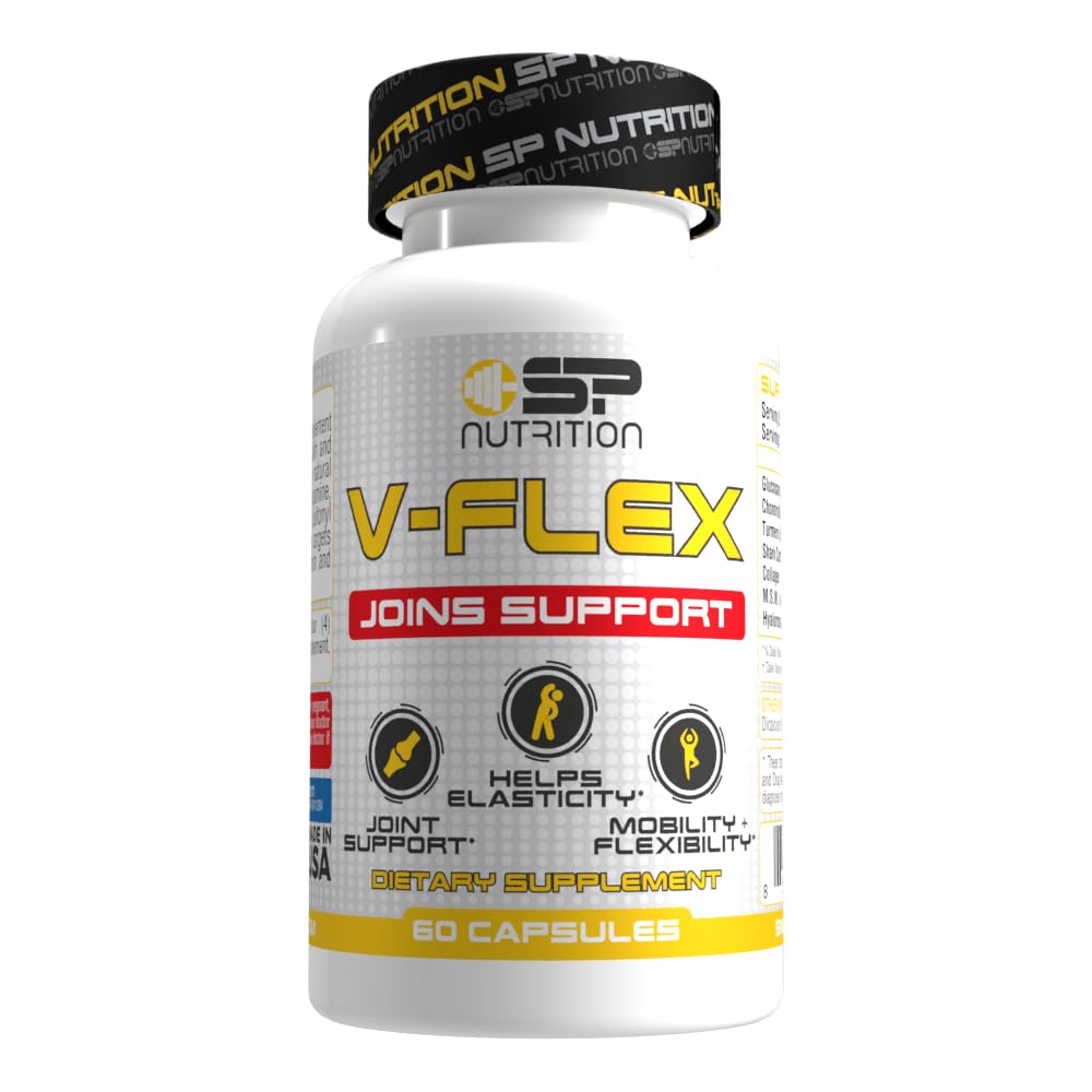 SP Nutrition V-Flex – Advanced Joint Support Supplement with Glucosamine, Chondroitin, MSM, Collagen & Hyaluronic Acid – Supports Mobility & Flexibility – 120 Capsules