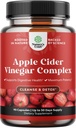 Apple Cider Vinegar kapsulak garbitzen - ACV Cleanse eta Detox pilulak Gut eta Digestio Osasunerako Slimming Cayenne-rekin - ACV kapsulak Gut Cleanse eta Full Body Detox-erako (30 zerbitzu)