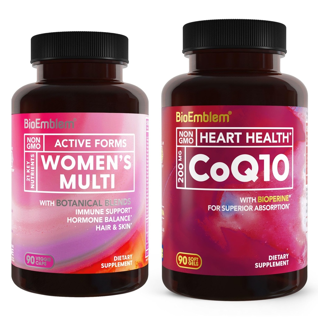 BioEmblem CoQ10 and Women's Multivitamin