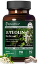 Luteolin Supplement, 98% Ultra-Purity Luteolin Extract – Plant-Based Flavonoid Supplement for Brain Health, Immune Support & Inflammatory Balance – Made in USA, 90 Vegan Capsules