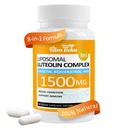 1500MG Liposomal Luteolin Supplement 8-in-1 Formula with Fisetin, Pea, Turmeric, Potent Flavonoid Absorption-Optimized Actives for Brain 60 Capsules