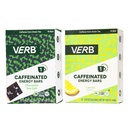 Verb Energy Bar Variety Pack – Chocolate Sea Salt & Lemon – 90-Calorie Caffeinated Snack Bars – Vegan, Gluten-Free, Low Sugar – With Organic Green Tea for Smooth Energy – 32-Count