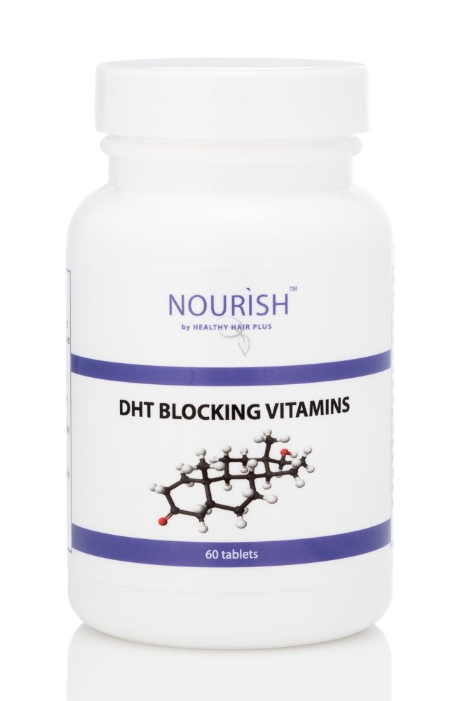 Healthy Hair Plus - DHT Blocker Vitamins Supplement for Men and Women - 60 Tablets - Zinc - Saw Palmetto - Biotin - Folic Acid - Growth Thicker and Healtheir Hair
