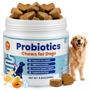 Probiotics for Dogs, Digestive Immune System Support Supplements Gut Health, Flora, Pet Dog Probiotic Supplement Soft Chews with Prebiotics for Allergy Upset Stomach, Puppy Probiotics