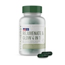 Vitanergy Beauty Sleep & Skin Glow Supplement – 4-in-1 Nighttime Support with L-Glutathione, Hyaluronic Acid, L-Theanine & Chamomile – Vegan, Made in USA, 56 Capsules