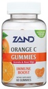 ZAND Orange C Gummies Immune Support for Adults & Kids with Vitamin C, Acerola & Rose Hips 60ct, 30 Serv. (8404327)