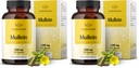 HERBAMAMA Mullein Leaf Capsules - 1200mg Mullein Leaf Extract for Lung Detox Support - Vegan, Non-GMO Respiratory Lung Cleanse Supplement (Pack of 2)