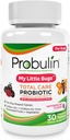 Probulina Total Care Kids Probiotic Chewable Tablets, My Little Bugs Prebiotics, Probiotics e Postbiotics Chew Supplements, 5 Billion CFU, 15 Strains, 30 Count Bottle