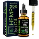 GreenIVe Hemp Oil Drops 28,000mg Per Bottle – Naturally Grown, Vegan, Rich in Omegas – Premium Hemp Oil Dropper – Non-GMO, Made in USA – 30mL (1 Pack)