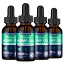 Hemp Oil Drops for Adults-Maximum Strength 100% Natural Organic Vegan, Non-GMO（4-Pack）