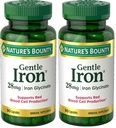 Nature’s Bounty Gentle Iron 28 mg Capsules with Vitamin C,Folic Acid,Vitamin B-12 Iron Supplement,Non-GMO,Gluten-Free,90 Count (Pack of 2)