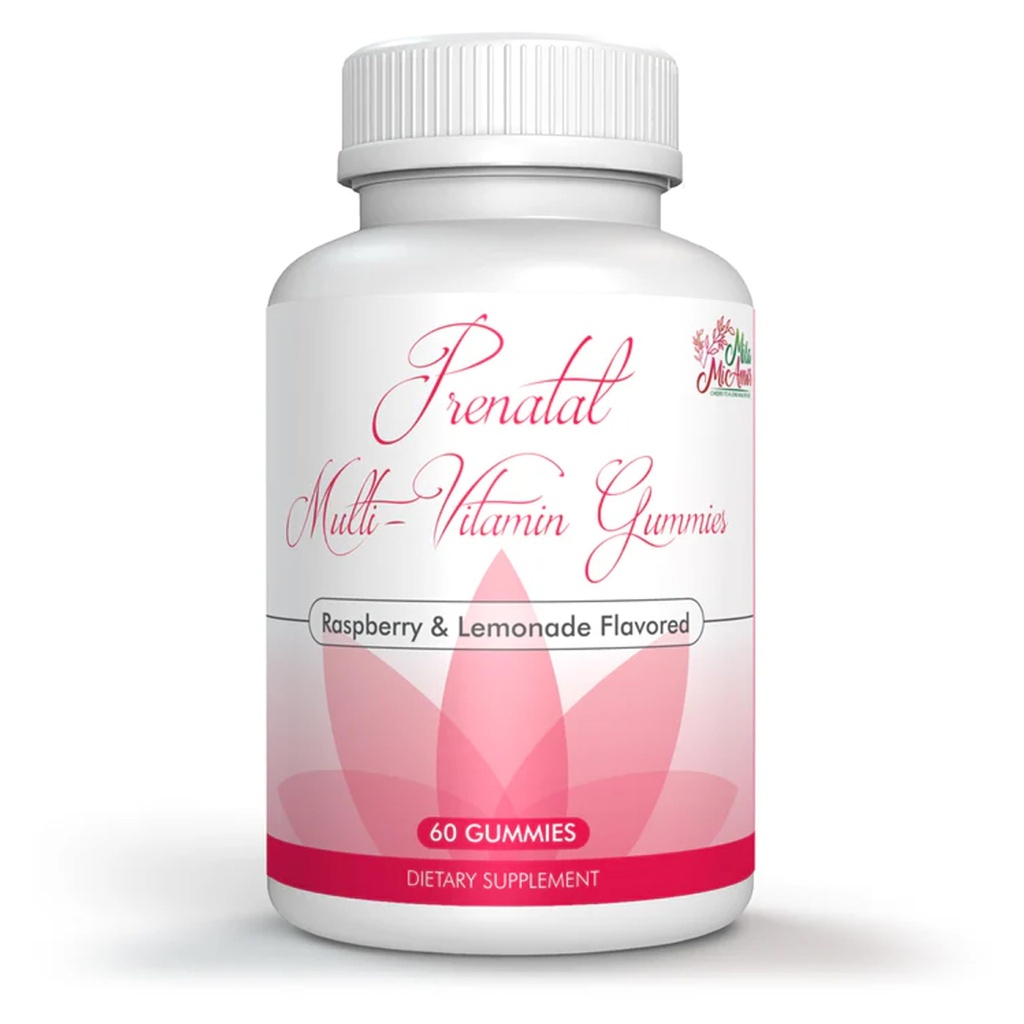 Mila Miamor Prenatal Multivitamin Gummies | Raspberry Lemonade Flavor | with DHA, Folic Acid & Zinc | Supports Mom & Baby Health Before, During & After Pregnancy | 60 Gummies | Made in USA