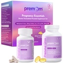 Premom Prenatal Vitamins for Women Capsules & Prenatal DHA Mini Softgels Bundle, Womens Prenatal Multivitamin & Mineral Supplement, Triglyceride Omega 3 Fish Oil, Fertility & Baby Brain Support*