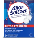 Alka-Seltzer Extra Strength Heartburn Relief Effervescent Antacid Tablets, Fast Indigestion Relief, 36Ct