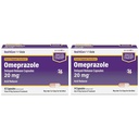 HealthCareAisle Omeprazole 20mg Delayed-Release Capsules Bundle - 42 Capsules & 14 Capsules Treat Frequent Heartburn