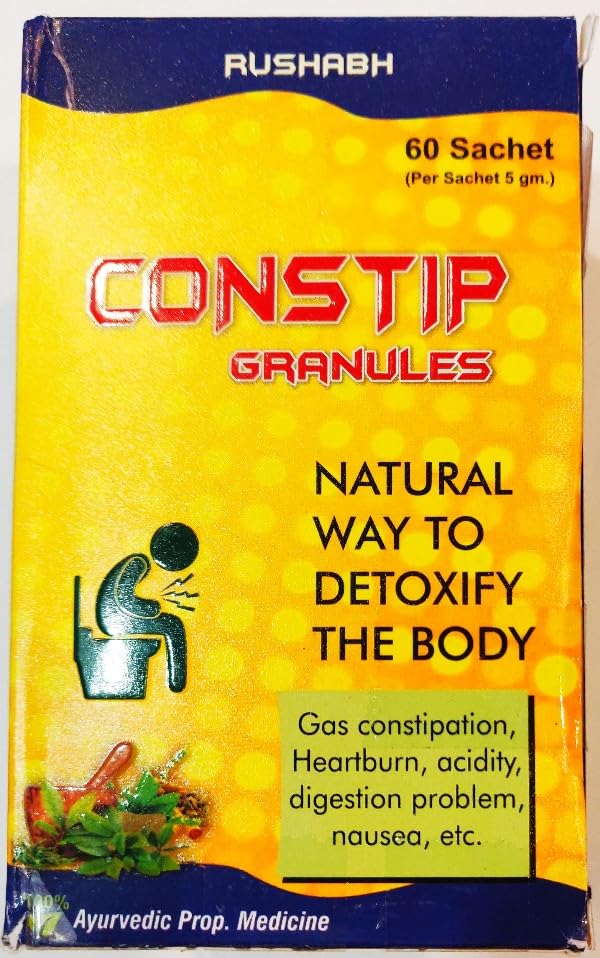 Rushabh Gaharwar CONSTIP GRANULES -60 Sachets Helps in Gas and Constipation,Heartburn,acidity,digetion problem,nausea