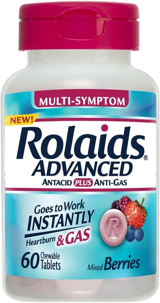 Rolaids Adv Tabs Mixed Be Size 60ct Rolaids Advanced Tabs Mixed Berry 60ct