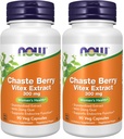 Now Supplements, Chaste Berry Vitex Extract 300 mg with Dong Quai, Women's Health*, 90 Veg Capsules (Pack of 2)