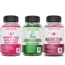 Atlantis Nutrition Hormonal Balance for Women & PMS Gummies + Ashwagandha Gummies + Magnesium Gummies