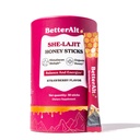 BetterAlt SHE-Lajit Strawberry Honeysticks|Shilajit for Women with Shatavari & Saffron for hormonal Balance & Energy Boost|Tasty Shilajit Honeysticks with Goodness of Pure Himalayan Shilajit|30 Sticks