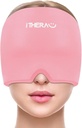I-THERA-U Migraine Relief Cap, Migraine Ice Head Wrap, Headache Ice Hat, Cold Therapy Headache Relief Cap for Migraine Eyes Mask Pink Headache Ice Pack for Puffy Eyes, Tension, Sinus & Stress Relief