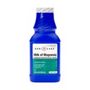 GeriCare Milk of Magnesia, Magnesium Hydroxide 1200mg | Mint Flavor | Constipation Relief | Cramp-Free, Saline Laxative | 12 Fl Oz (Pack of 1)