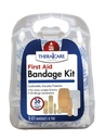 TheraCare First Aid Bandage Kit | Assorted, 36 Count | Sterile Wound Dressing with Non-Stick Pad