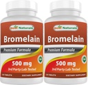 Best Naturals Bromelain 500mg 120 tablet (120 število (Pack of 2))