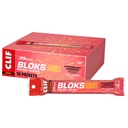 Clif Bloks Sours Energy Chews, Strawberry Lemonade with Caffeine, 18 Packs | 25mg Caffeine* per serving, Non-GMO, Plant-Based, Fast Fuel for Cycling and Running, Quick Carbohydrates and Electrolytes