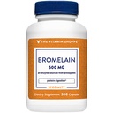 The Vitamin Shoppe Bromelain 500mg 600 GDU - Protein Digestion & Absorption | Pineapple Enzyme | 300 Capsules | Digestive Support