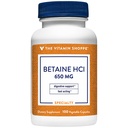 The Vitamin Shoppe Betaine HCl Fast-Acting Digestive Support 650 (100 Vegetable Capsules)