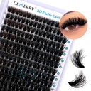 GEMERRY Lash Clusters Fluffy Eyelash Clusters Extensions 3D Effect Cluster Lashes 10-18mm Multilayered Eyelash Clusters Reusable Wispy Individual Lashes(3D-100P-10-18mm)