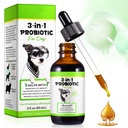 3-in-1 Probiotics for Dogs with Digestive Enzymes for Digestive Health, Gut Health & Immune Support, Liquid Dog Probiotic Supplement for Sensitive Stomachs, Diarrhea Relief & Gut Health, 2 fl oz