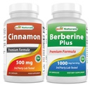 Best Naturals Cinnamon 500 mg & Berberine Plus 1000mg