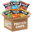 WILDE Protein Chips Variety Pack, High Protein Snacks for Adults, Keto Chips, Gluten Free, Low Carb Snack Box Made with Real Ingredients 1.34oz Bags, Pack of 12