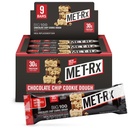 MET-Rx Big 100 Colossal Protein Bars, Chocolate Chip Cookie Dough Meal Replacement Bars, 9 Count (Pack of 1)