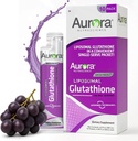Aurora Nutra Science Mega-Liposmal Gluttarione, Immune & Antioxidant hỗ trợ sức khỏe Gut, 750 mg mỗi dịch vụ, Non-GMMMO, Sugar- Free, 10 Sing Service Packets