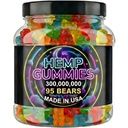 Hemp Gummies For Deep Sleep Peace And Relaxation-Hemp Oil Edibles Fruity Candy-Made In USA-95 Gummy Bears
