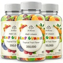 Hemp Gummies Advanced for Pain, Sleep, Anxiety - High Potency Pure Organic Hеmp Oil Extract Supplement - 100% Natural Extra Strength Hemp Gummy - Vegan Non-GMO 3 Packs